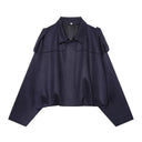 MUJER Faux Suede Bomber Jackets for Women Zip Oversized Jacket Woman Outerwears Padded Varsity Jackets Streetwear Women's Coats